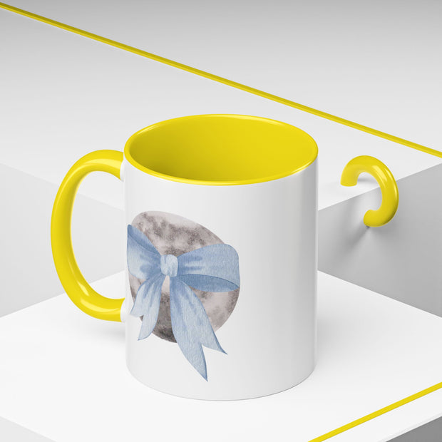 Moon Wrapped In A Bow Accent Coffee Mug