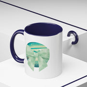 Green Planet Wrapped In A Bow Accent Coffee Mug