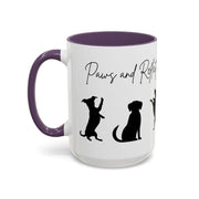 'Paws and Reflect' Dogs Accent Coffee Mug