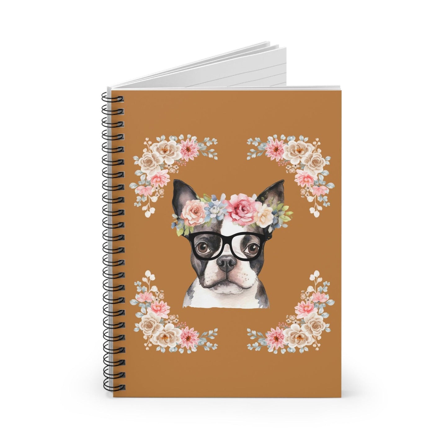 Geeky Goddess French Bulldog Spiral Notebook