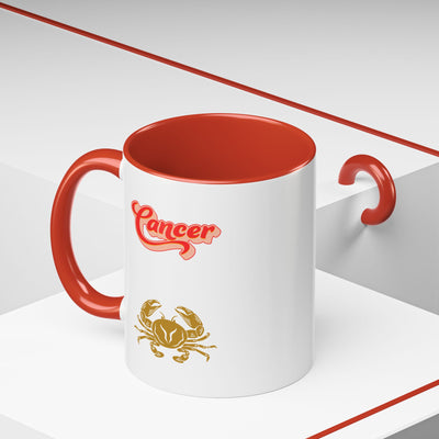 'Cancer' Zodiac Accent Coffee Mug