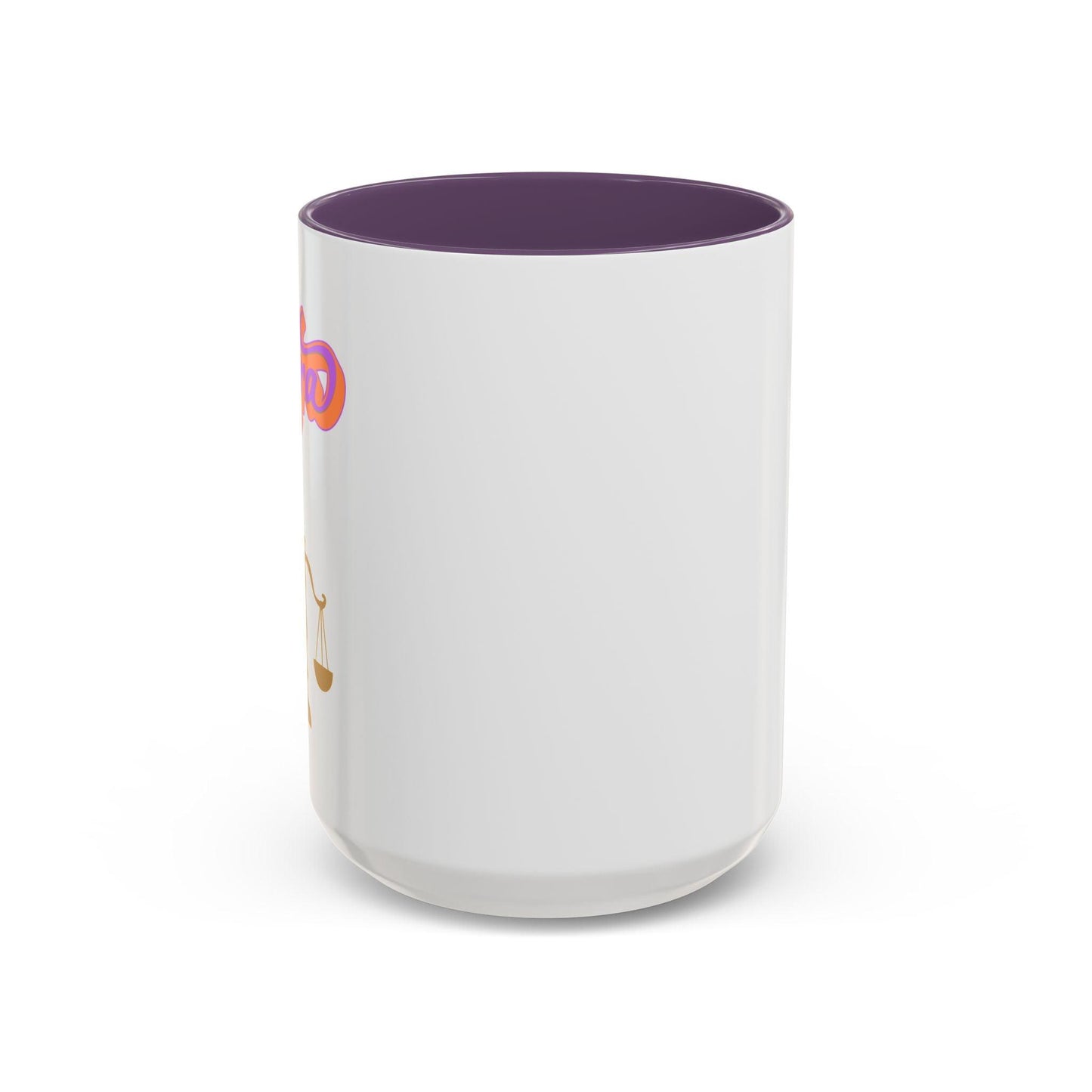'Libra' Zodiac Accent Coffee Mug