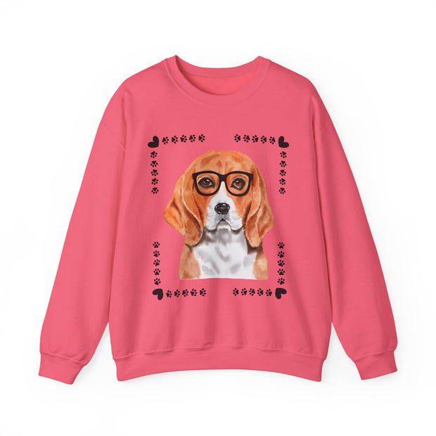 Geeky Good Beagle Unisex Crewneck Sweatshirt