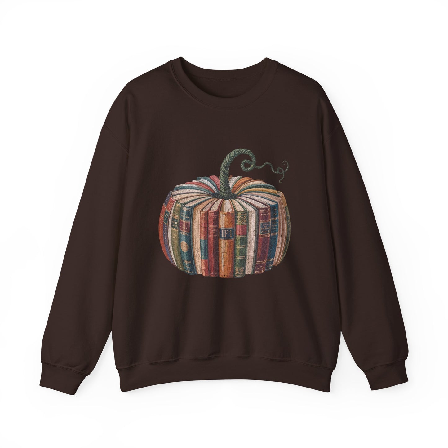 Patchwork Pumpkin Crewneck Sweatshirt | Fall Plaid Pumpkin Shirt