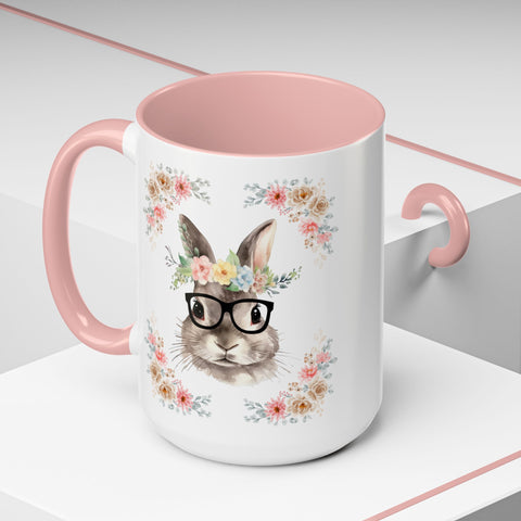 Geeky Goddess Bunny Accent Coffee Mug