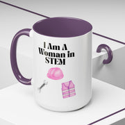 'I Am A Woman In STEM' Engineer Accent Coffee Mug