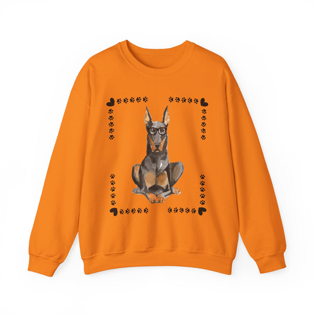 Geeky Good Doberman Unisex Crewneck Sweatshirt