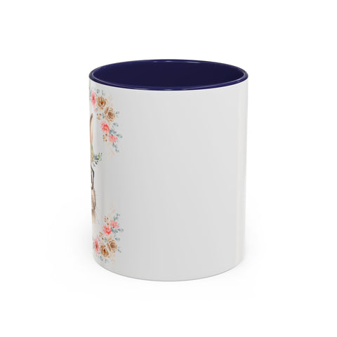 Geeky Goddess Bunny Accent Coffee Mug