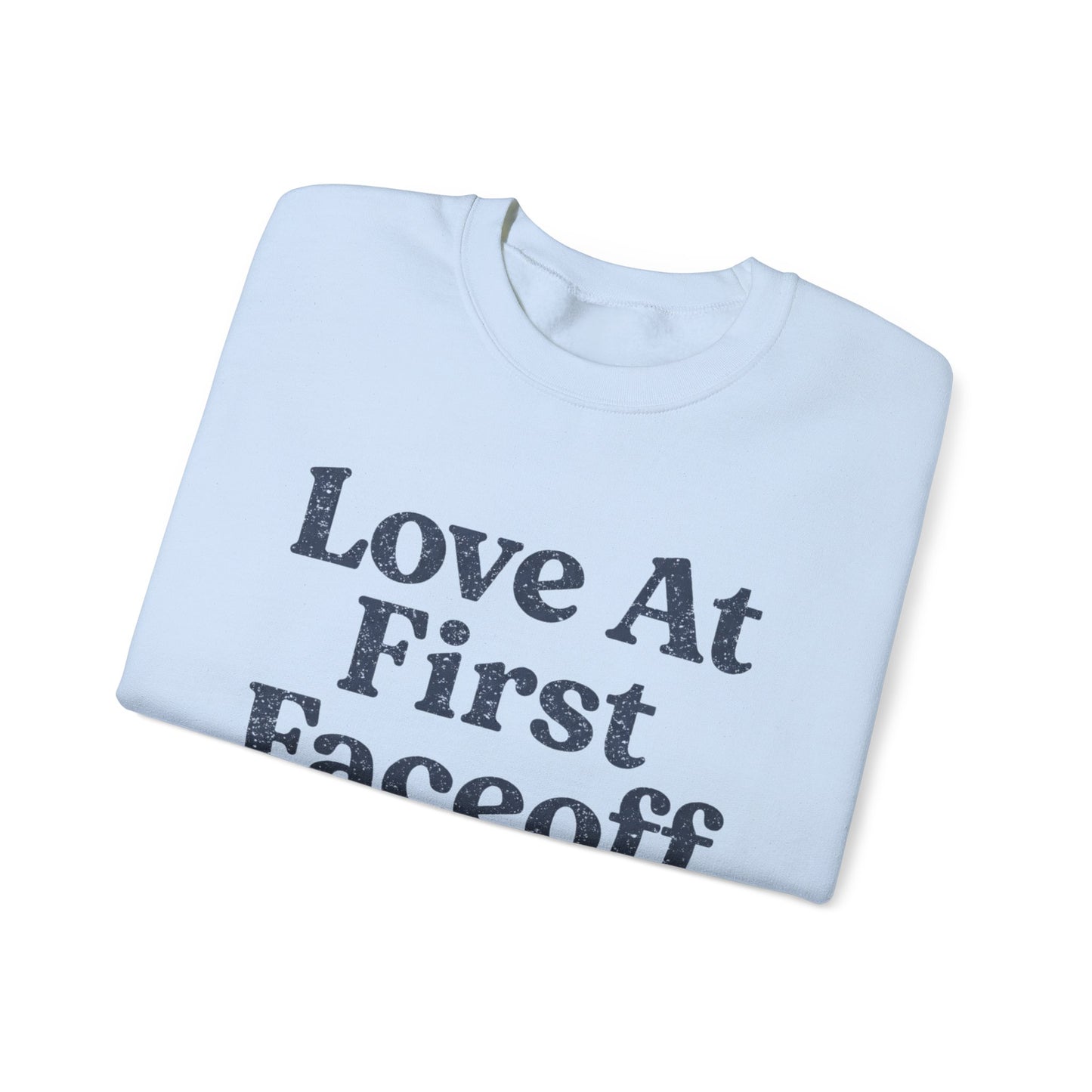 Love At First Faceoff Sweatshirt, Hockey Romance Booktok Crewneck, Sports Romance Reader Pullover