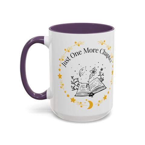 'Just One More Chapter' Accent Coffee Mug