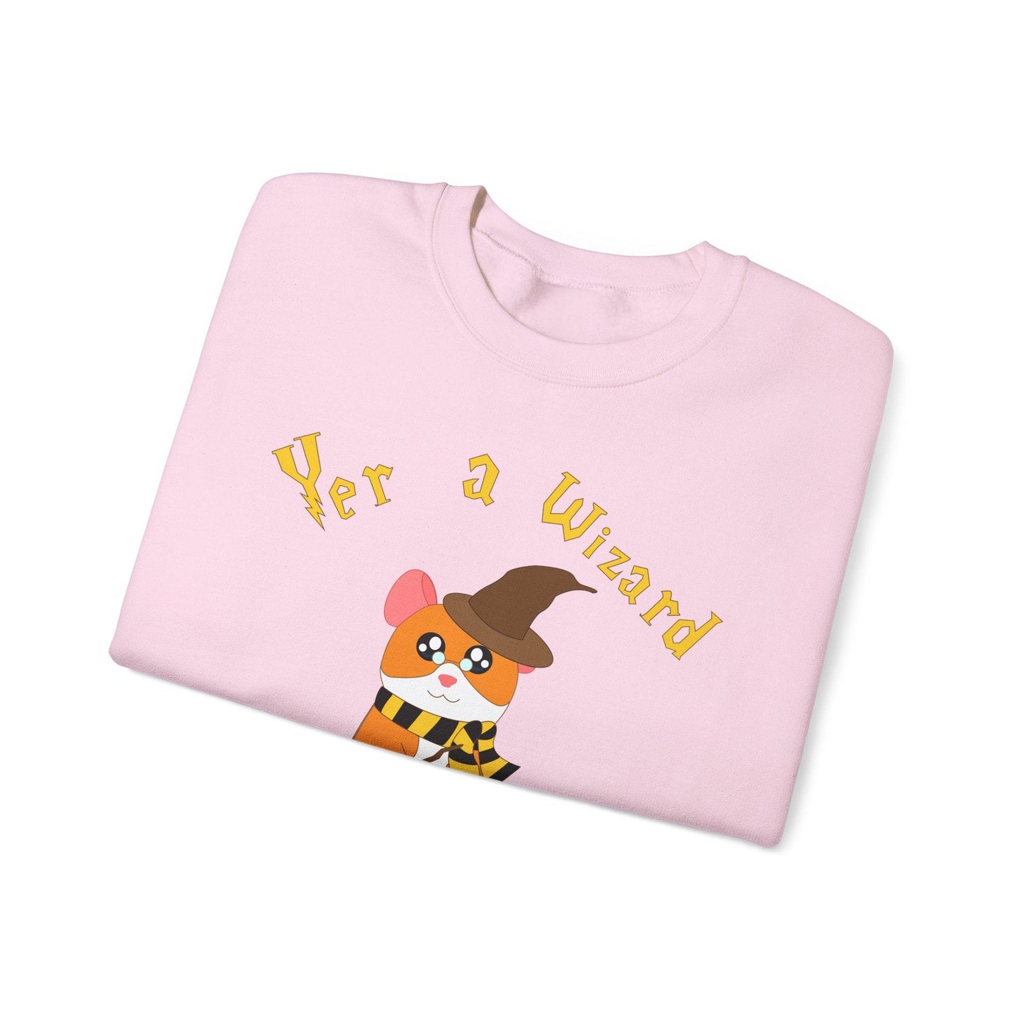 Hammy the Wizard Hamster Sweatshirt | Cute Wizard Hamster Illustration