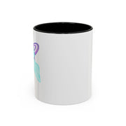 Purple Saturn Wrapped In A Bow Accent Coffee Mug