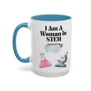 'I Am A Woman In STEM' Scientist Accent Coffee Mug