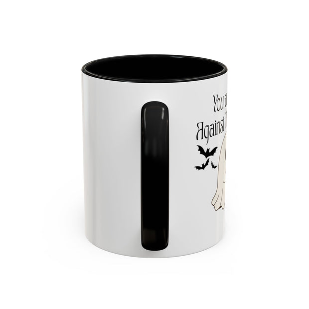 'You and Me Against The World' Accent Coffee Mug