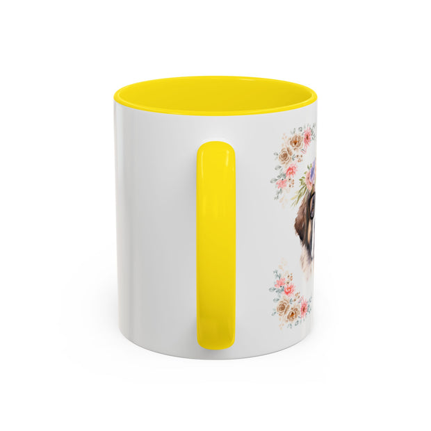 Geeky Goddess Saint Bernard Accent Coffee Mug