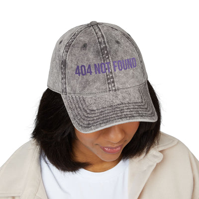 '404 NOT FOUND' Vintage Embroidered Cap