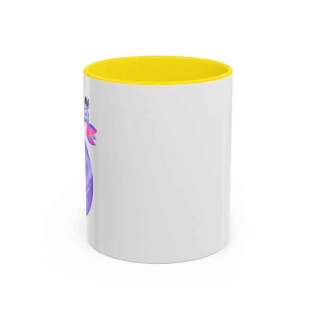 Astronaut Taking Off In Space Accent Coffee Mug