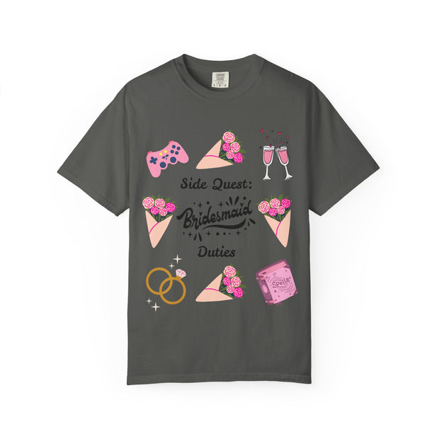 'Side Quest: Bridesmaid Duties' Unisex T-Shirt