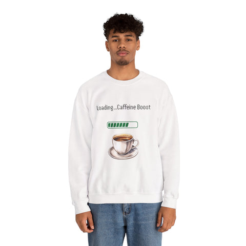 'Loading...Caffeine Boost' Unisex Crewneck Sweatshirt