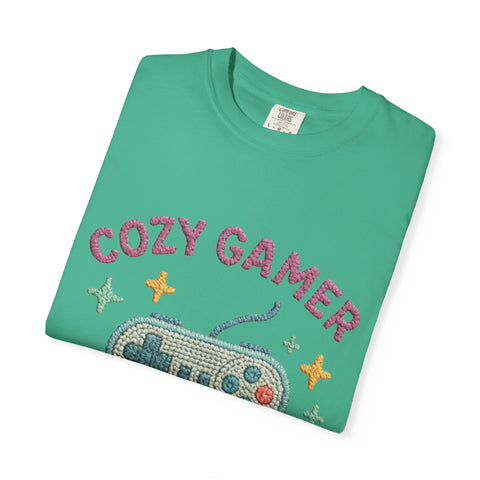 Cozy Gamer T-Shirt, Unisex Retro Gaming Tee, Video Game Lover Shirt, Perfect for Gamers, Gift for Birthdays and Holidays