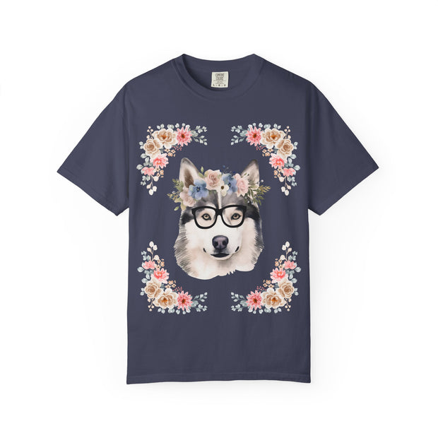 Geeky Goddess Siberian Husky Unisex T-Shirt