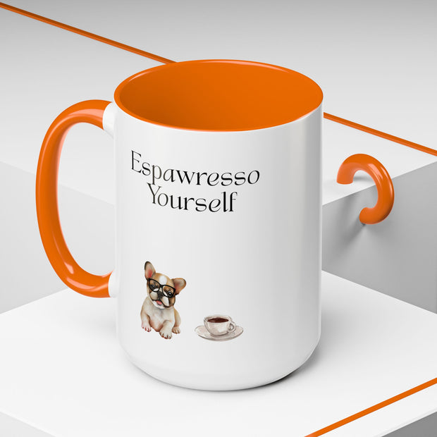 'Espawresso Yourself' French Bulldog Accent Coffee Mug