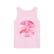 Pink Planet Wrapped In Bow Unisex Tank Top