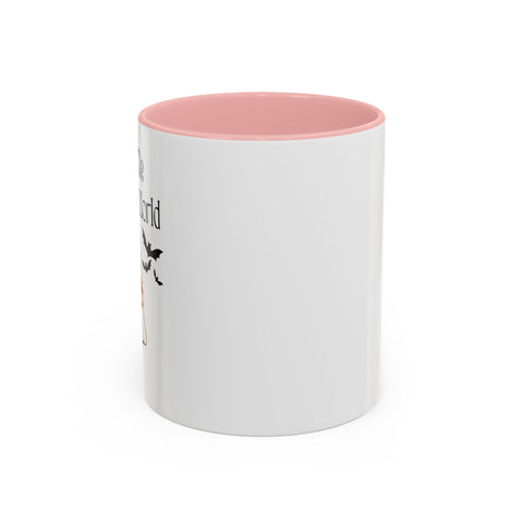 'You and Me Against The World' Accent Coffee Mug
