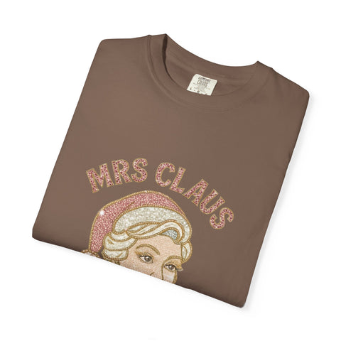 Mrs Claus Glam Squad T-Shirt | Retro Pinup Santa Lady Holiday Tee
