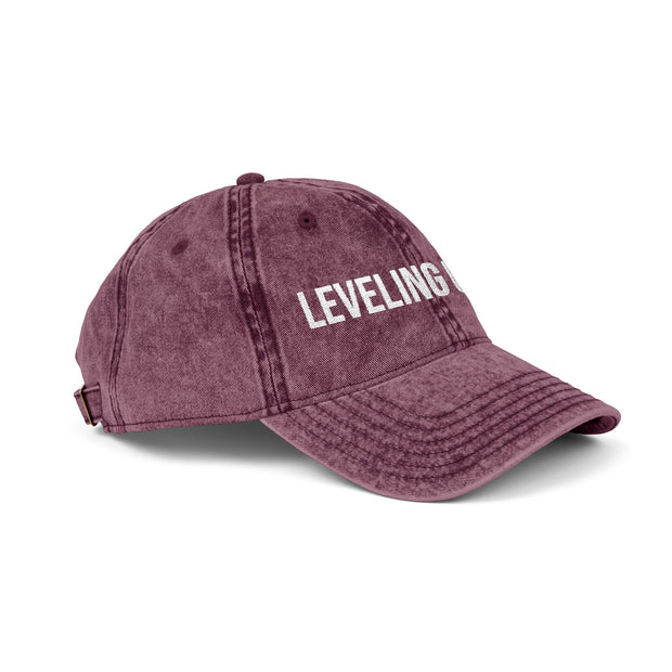 'Leveling Up In IRL' Vintage Embroidered Cap