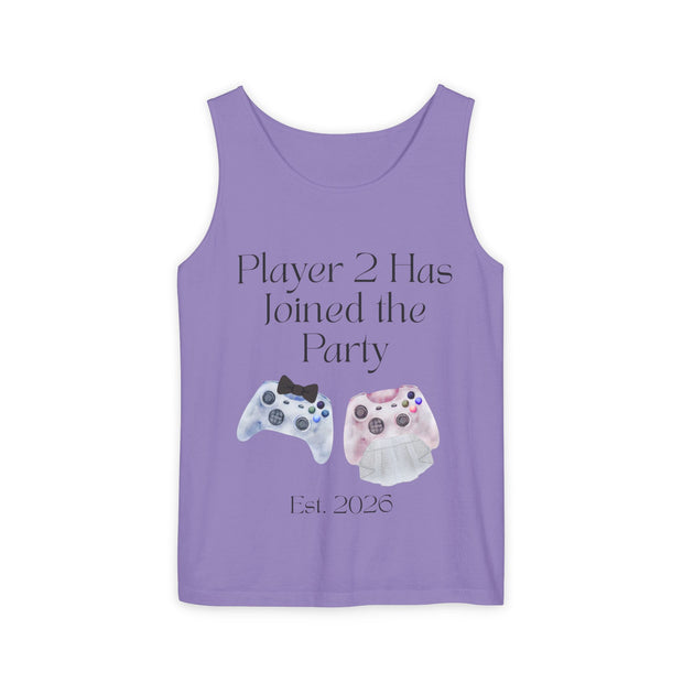 'Player 2 Has Joined the Party' 'Est. 2026' Unisex Tank Top