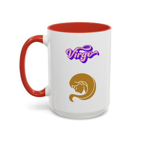 'Virgo' Zodiac Accent Coffee Mug