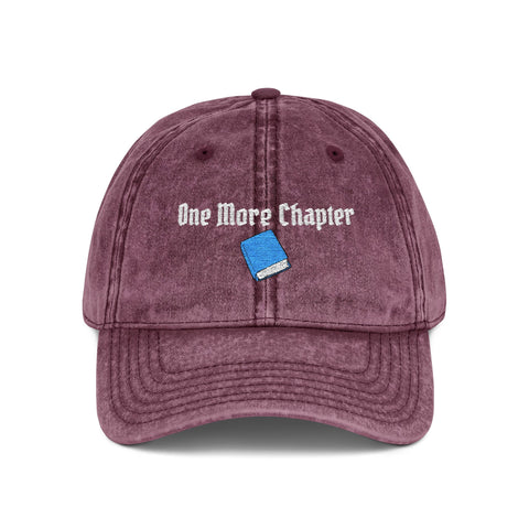 'One More Chapter' Vintage Embroidered Cap