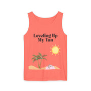 'Leveling Up My Tan' Unisex Tank Top