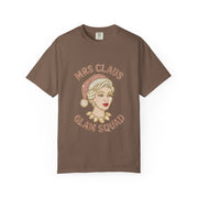 Mrs Claus Glam Squad T-Shirt | Retro Pinup Santa Lady Holiday Tee