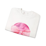 Pink Planet Wrapped In A Bow Unisex Crewneck Sweatshirt
