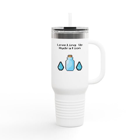 'Leveling Up Hydration' Insulated Travel Mug, 40oz