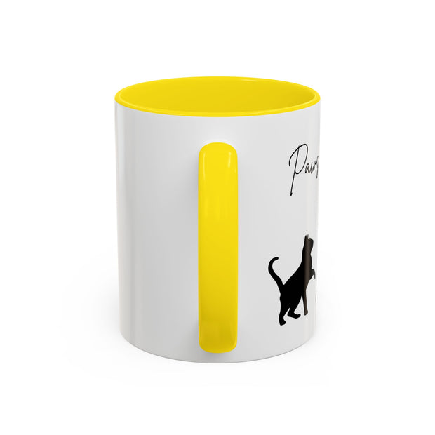 'Paws and Reflect' Cats Accent Coffee Mug