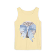 Moon Wrapped In Bow Unisex Tank Top