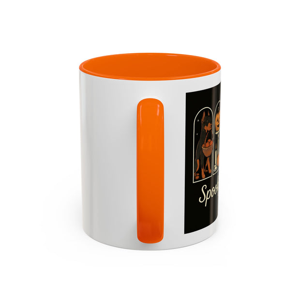 Spooky Season Doberman Accent Coffee Mug