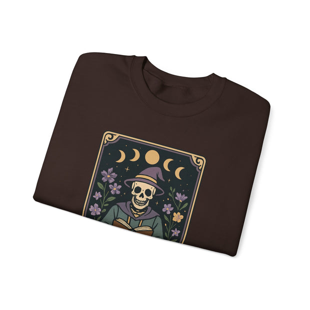 Bookworm Skeleton Crewneck Sweatshirt