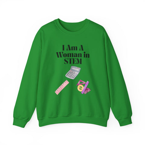 'I Am A Woman in STEM' Mathematics Unisex Crewneck Sweatshirt