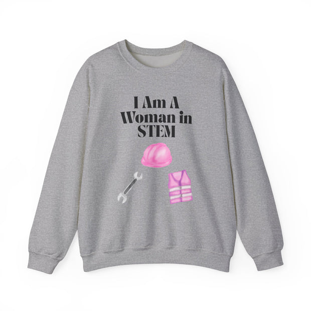 'I Am A Woman In STEM' Engineer Unisex Crewneck Sweatshirt