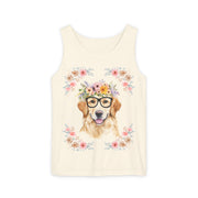 Geeky Goddess Golden Retriever Unisex Tank Top