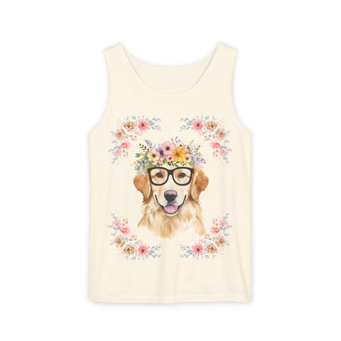 Geeky Goddess Golden Retriever Unisex Tank Top