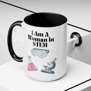 'I Am A Woman In STEM' Scientist Accent Coffee Mug