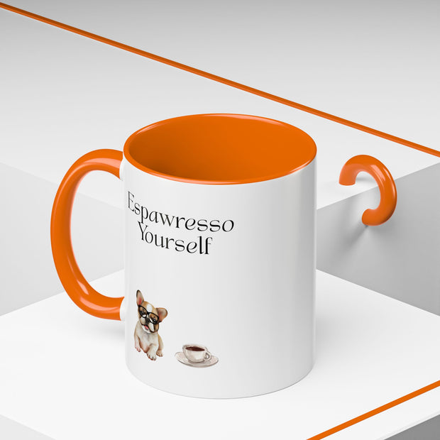'Espawresso Yourself' French Bulldog Accent Coffee Mug