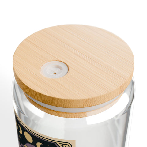 'The Bookworm' Tarot Card Sipper Glass