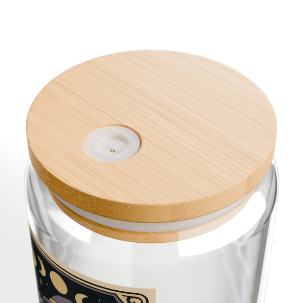 'The Bookworm' Tarot Card Sipper Glass