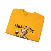 Mrs. Claus Wine Club Sweatshirt - Cozy Gift for Wine Lovers, Holiday Apparel, Funny Christmas Sweatshirt, Sip Happens Fashion
